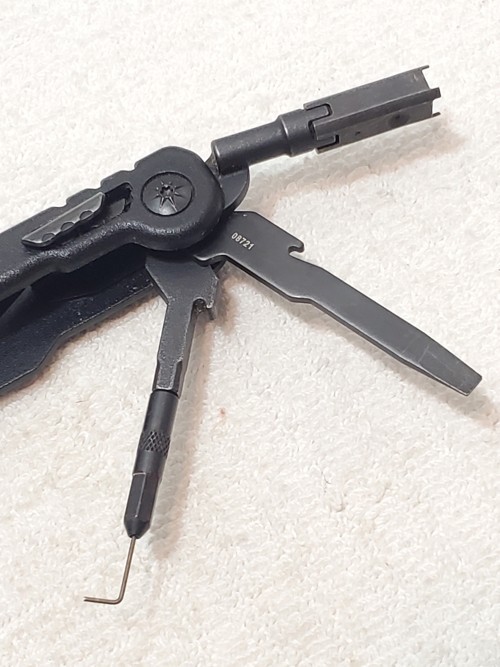 Gerber Black Multitool Short Reach Extraction Cleaning Slide Lock Buttons - Picture 7 of 13